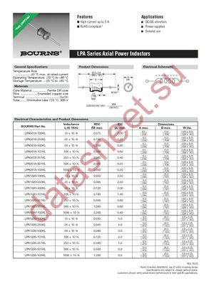 LPA1020-101KL datasheet  