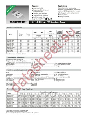 MF-LS190RU datasheet  