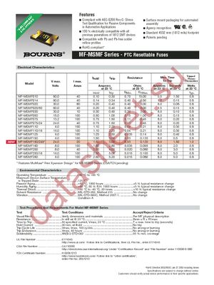 MF-MSMF050-2 datasheet  