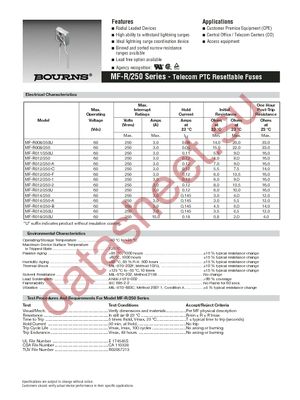 MF-R008/250-2 datasheet  