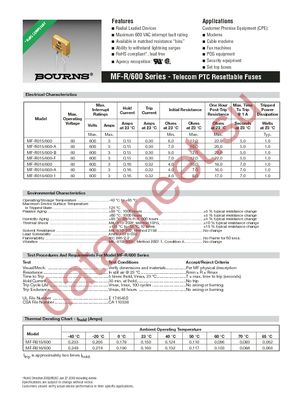 MF-R015/600-0 datasheet  