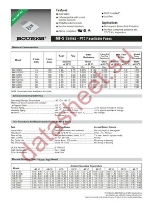 MF-S150S datasheet  