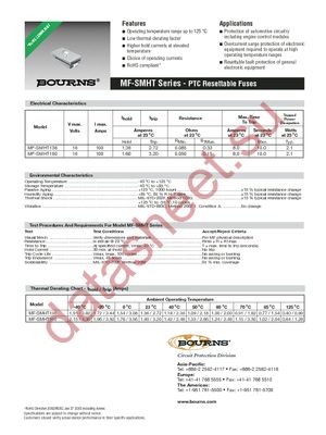 MF-SMHT160-2 datasheet  