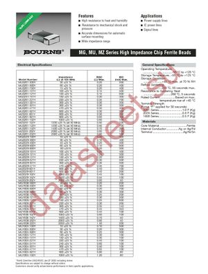 MG2029-100Y datasheet  