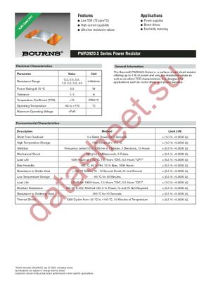 PWR3920-2SBR0020JE datasheet  