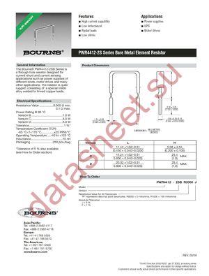 PWR4412-2SBR0300F datasheet  