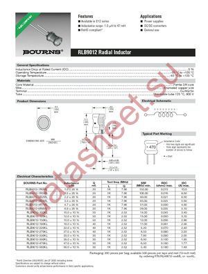 RLB1314-100ML datasheet  