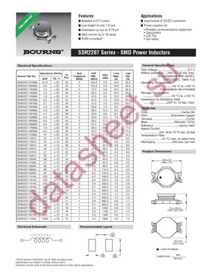 SDR0603-221KL datasheet  