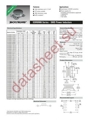 SDR0906-390K datasheet  