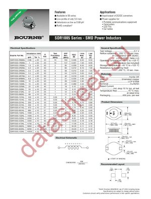 SDR1005-103KL datasheet  