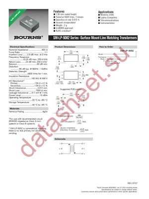 SM-LP-5002 datasheet  