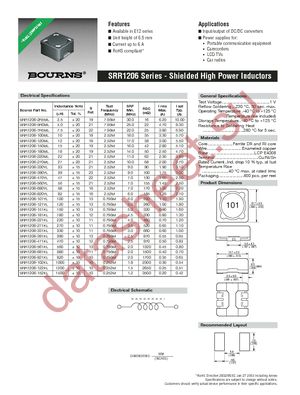 SRR1206-150M datasheet  