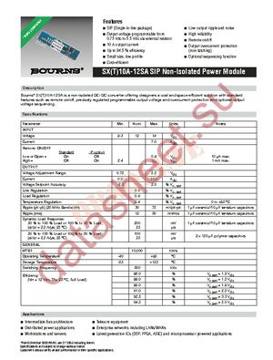 SX10A-12SA-P datasheet  