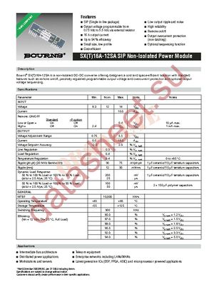SX16A-12SA-P datasheet  