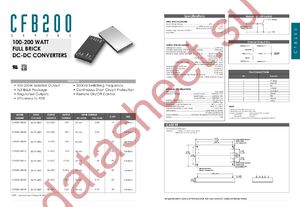 CFB200-48S05 datasheet  