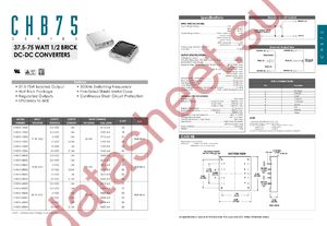 CHB75-12S05 datasheet  
