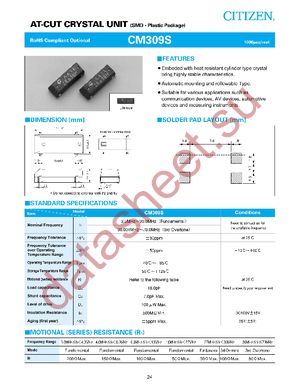 CM309S-24.000MABJ-UT datasheet  