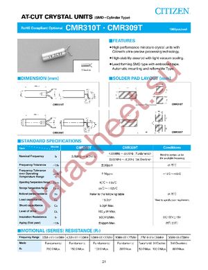 CMR309T-29.4912MABJ-UT datasheet  