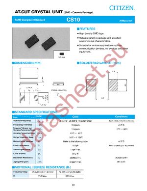 CS10-27.000MABJ-UT datasheet  