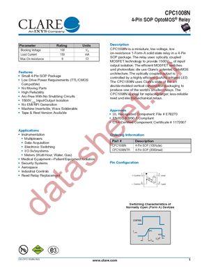 CPC1008N datasheet  