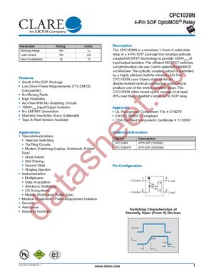 CPC1030N datasheet  