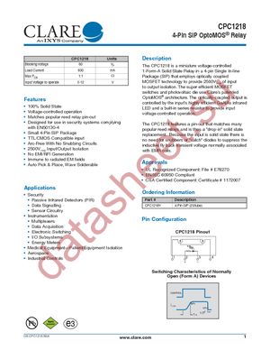 CPC1218 datasheet  