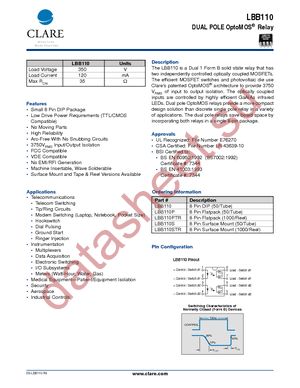 LBB110 datasheet  