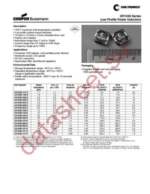 DR1030-101-R datasheet  