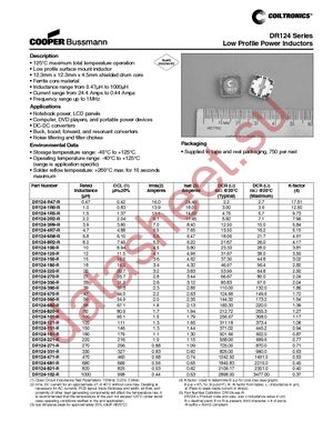 DR124-100-R datasheet  