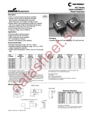 HC7-1R5-R datasheet  