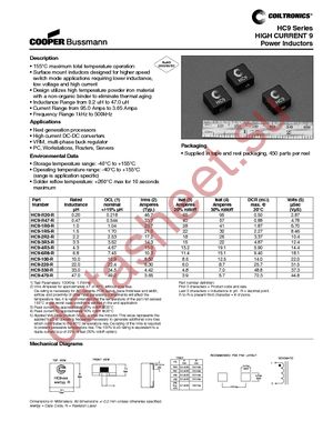 HC9-2R2-R datasheet  