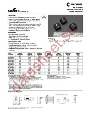 HC9-470-R datasheet  