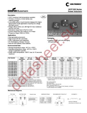 HCF1305-1R0-R datasheet  