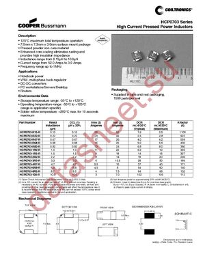 HCP0703-100-R datasheet  