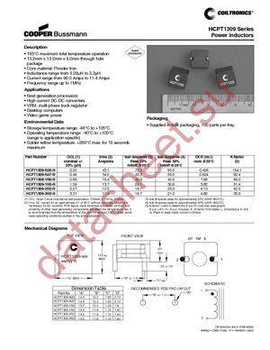 HCPT1309-1R0-R datasheet  