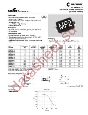 MP2-1R0-R datasheet  