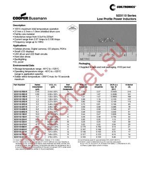 SD3110-100-R datasheet  