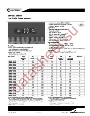 SD6030-2R7-R datasheet  