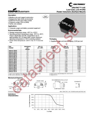 UP0.4C-270-R datasheet  