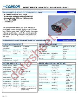 GPMP600-24 datasheet  