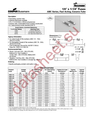 BK/ABC-V-12 datasheet  