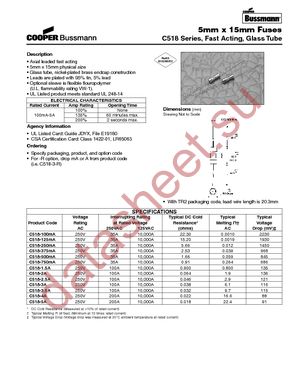 BK/C518-100-R datasheet  