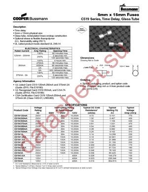 BK/C519-1.25-R datasheet  