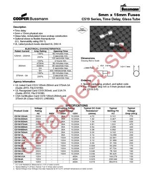 BK/C519-250MA datasheet  