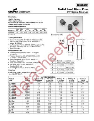 BK/ETF-500MA datasheet  