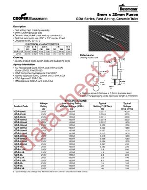 BK/GDA-V-1.25A datasheet  