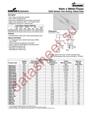 BK/GDB-V-125MA datasheet  