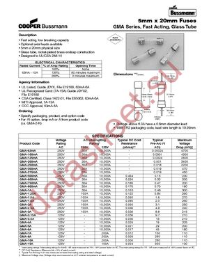 BK/GMA-1-R datasheet  