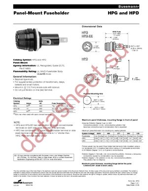 BK/HPD datasheet  