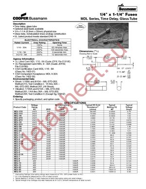 BK/MDL-1/16 datasheet  